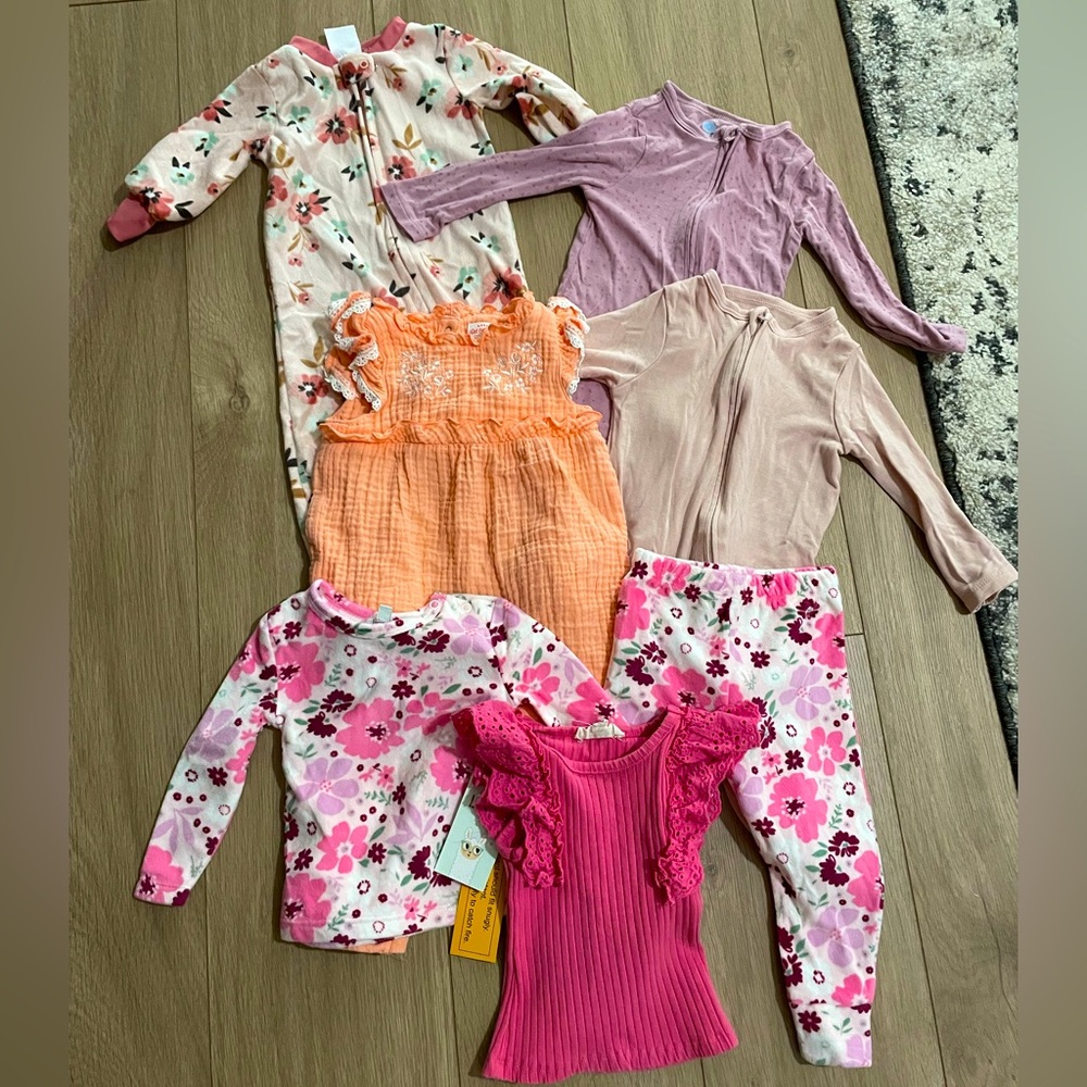 12M Bundle assorted baby girl clothes
